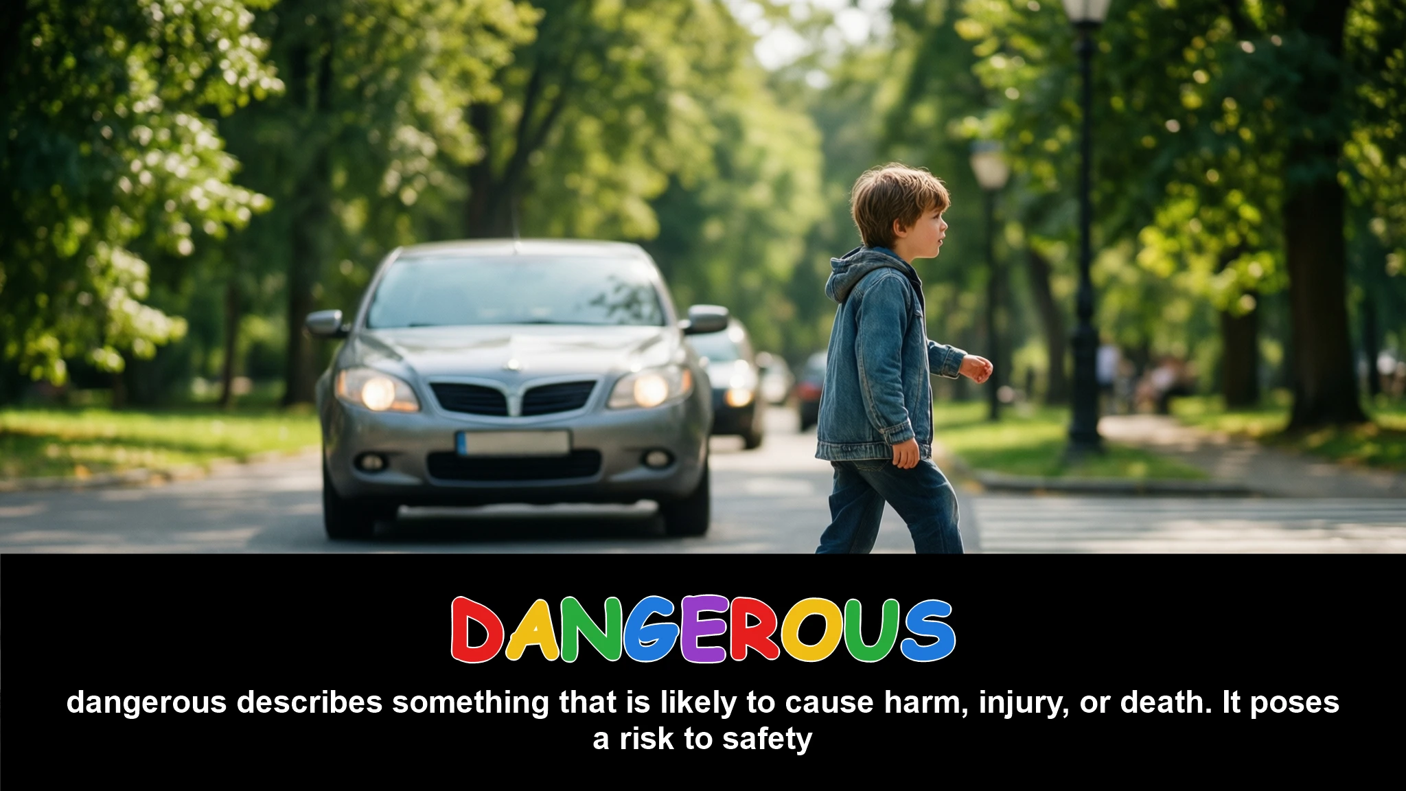 English Illustration for dangerous